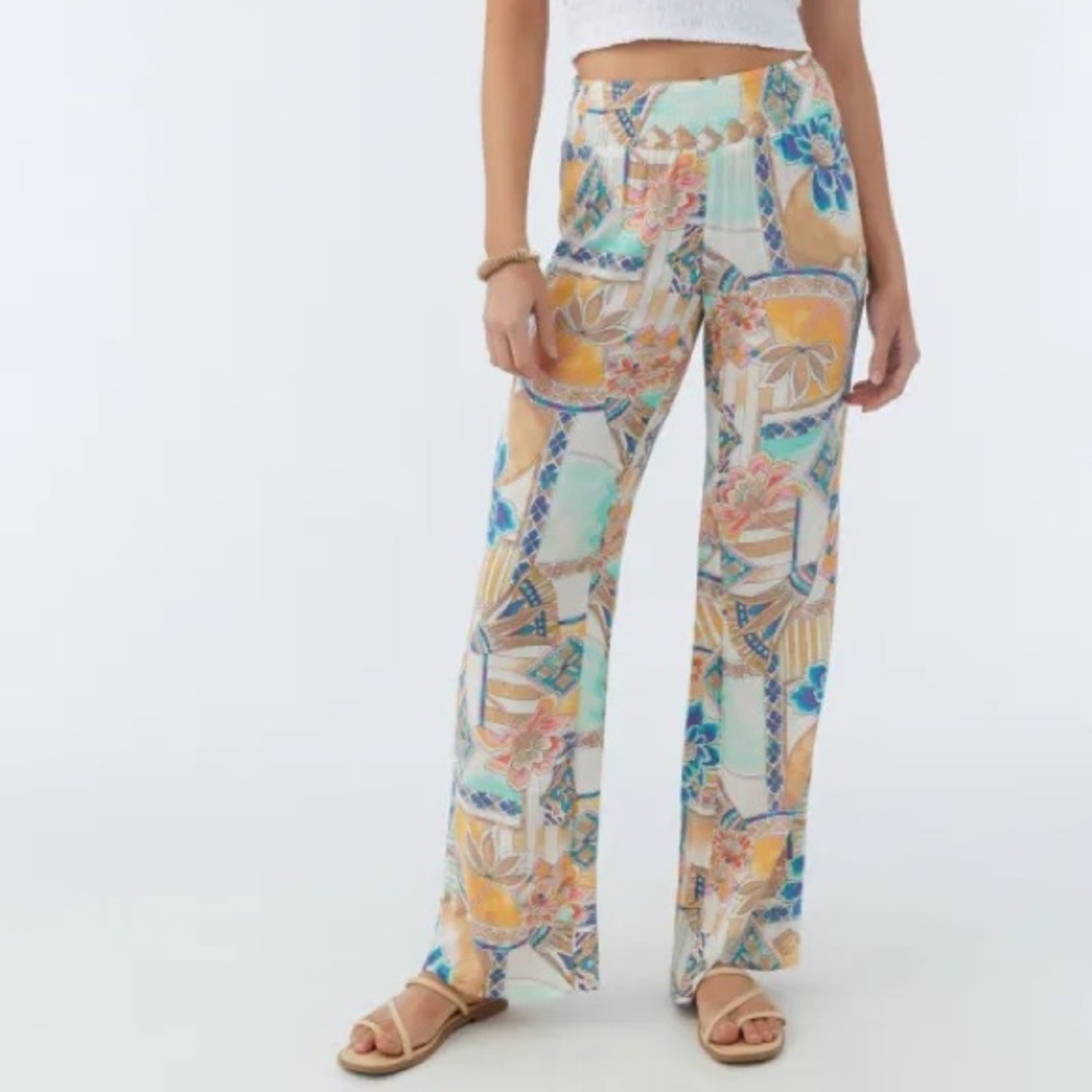 Oneill Johnny wide leg casual beach pants coconut girl summer resort vacation